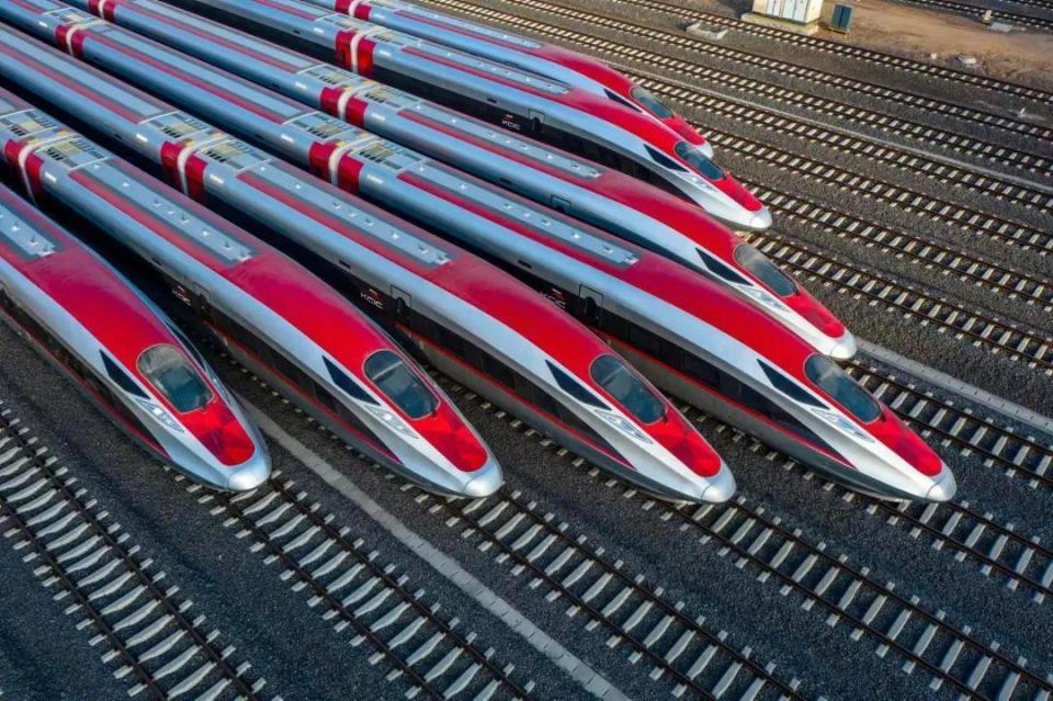 ?雅萬高鐵動車組。中國中車供圖。
