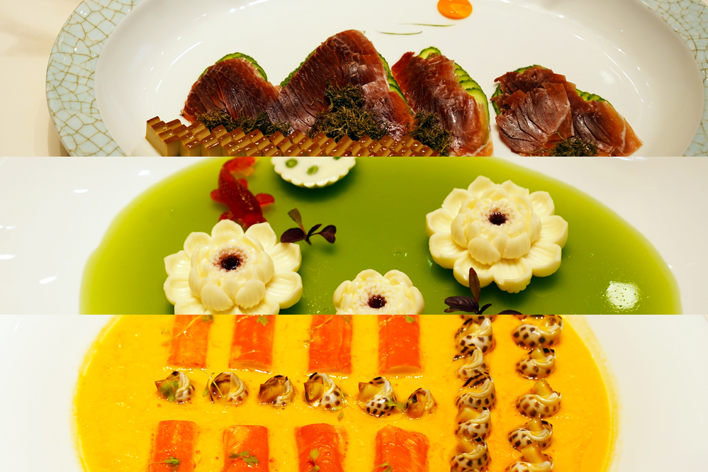 大觀樓長聯(lián)宴。從上至下依次為北走蜿蜒、九夏芙蓉、蟹嶼螺洲。供圖